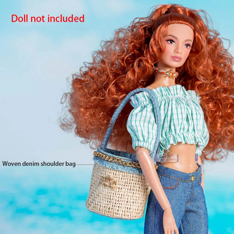 1/6 Supermodel Doll Wear Accessories Fashion Design Handbag/Shoulder Bag/Straw Hat/Beret/Multi Style Bag-Hat 30cm Doll Dress Up