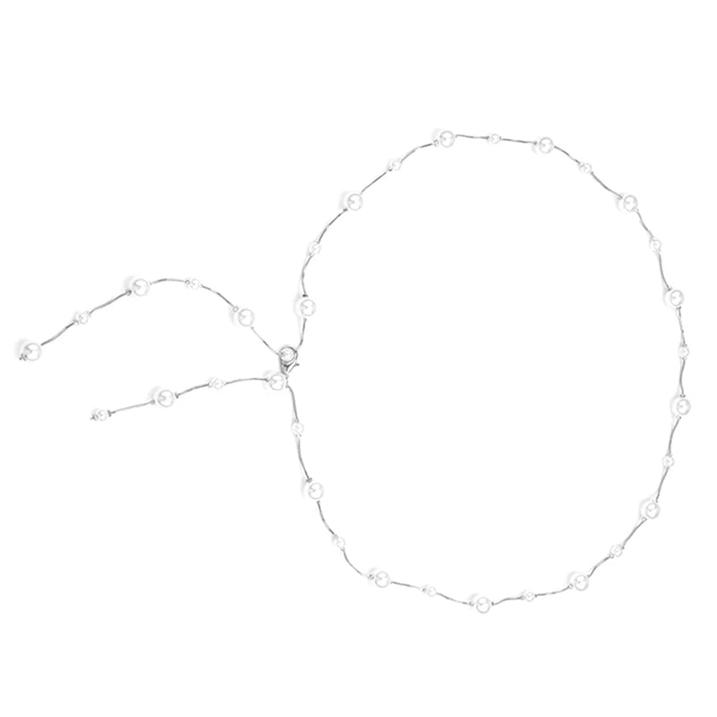 Accessories Ins Sexy Pure Desire Style Imitation Pearl Waist Chain Women&