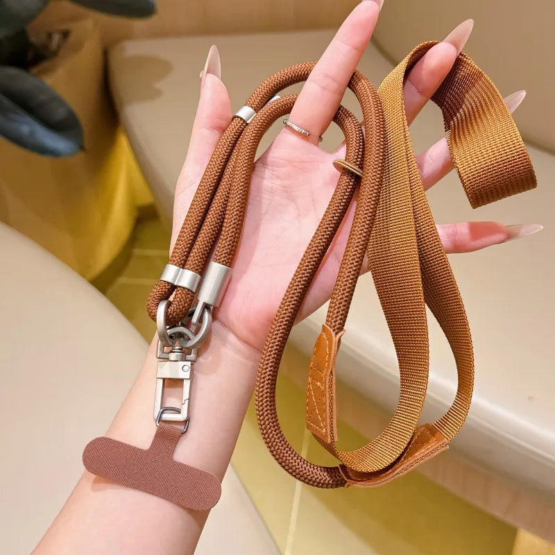 Adjustable Lanyard 130CM Crossbody Neck Cord Wrist Strap All Phone Cover Case Chain Fashion Anti Loss Comfortable Outdoor Rope