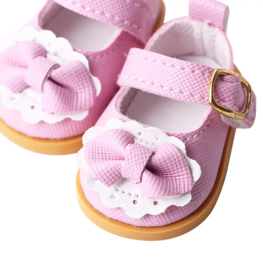 Accessories Cotton 14 Inches 5.5cm Bow Decorate Shoes Leather Shoes Casual Shoes Mini Bow Shoes