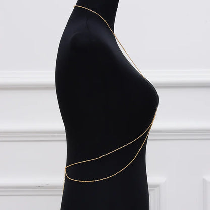 New Accessories Women Double Layer Fashion Alloy Electroplating Body Chain One Body Chain Body Chain BD7025