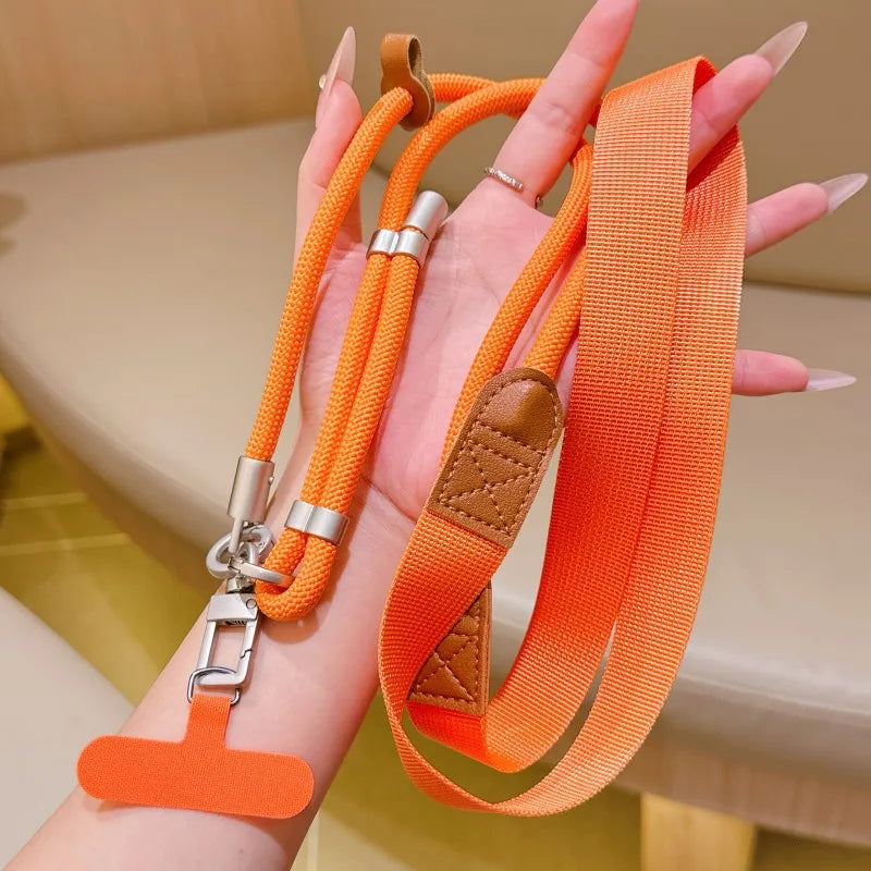 Adjustable Lanyard 130CM Crossbody Neck Cord Wrist Strap All Phone Cover Case Chain Fashion Anti Loss Comfortable Outdoor Rope