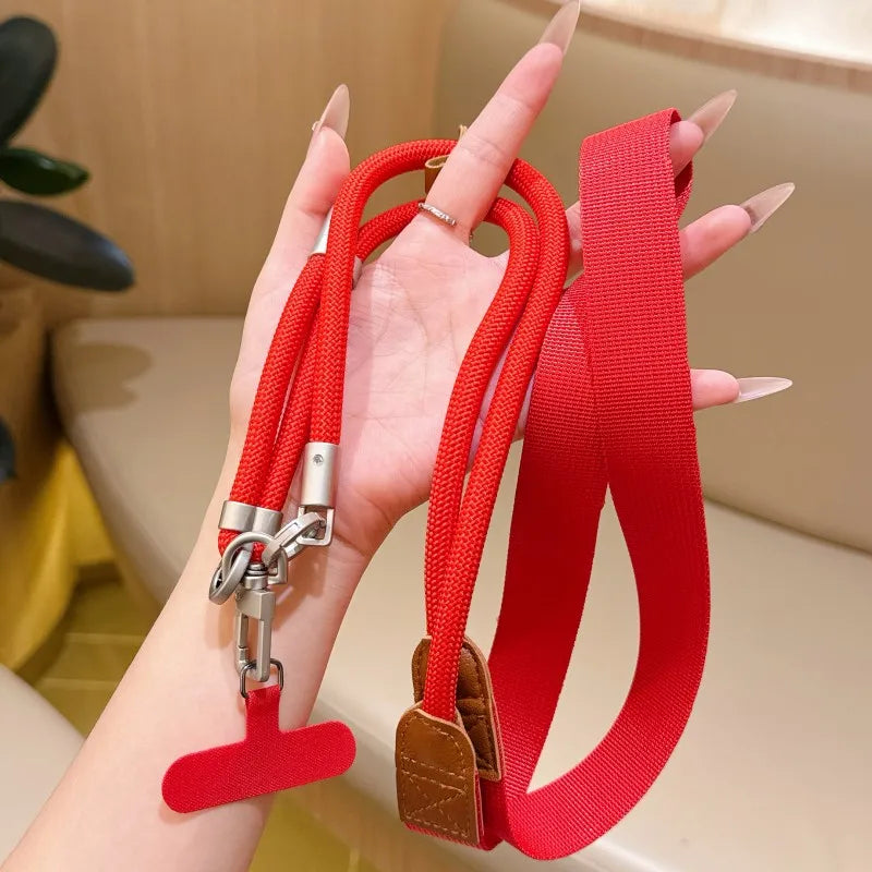 Adjustable Lanyard 130CM Crossbody Neck Cord Wrist Strap All Phone Cover Case Chain Fashion Anti Loss Comfortable Outdoor Rope