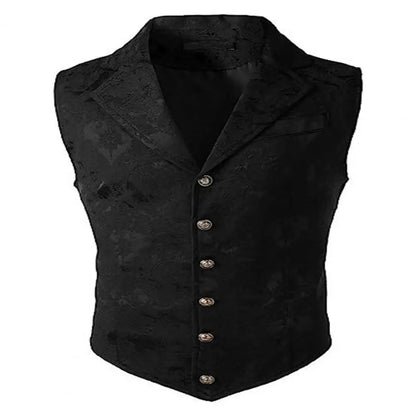Men Suit Vest V neck Printed Pattern Groom Wedding Waistcoat Sleek Men Suit Vest Formal Dress Jacket Waistcoat Workwear