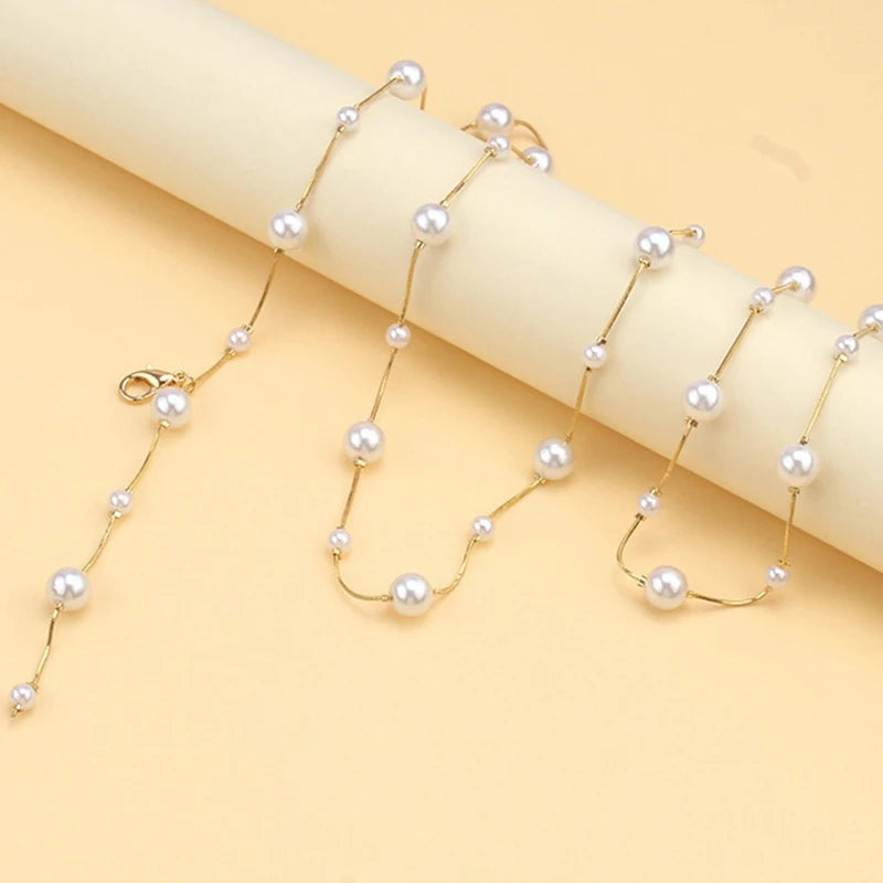 Accessories Ins Sexy Pure Desire Style Imitation Pearl Waist Chain Women&