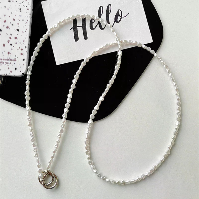 120CM Long Crossbody Bag Accessories Mobile Phone Lanyard Pearl Chain Women&