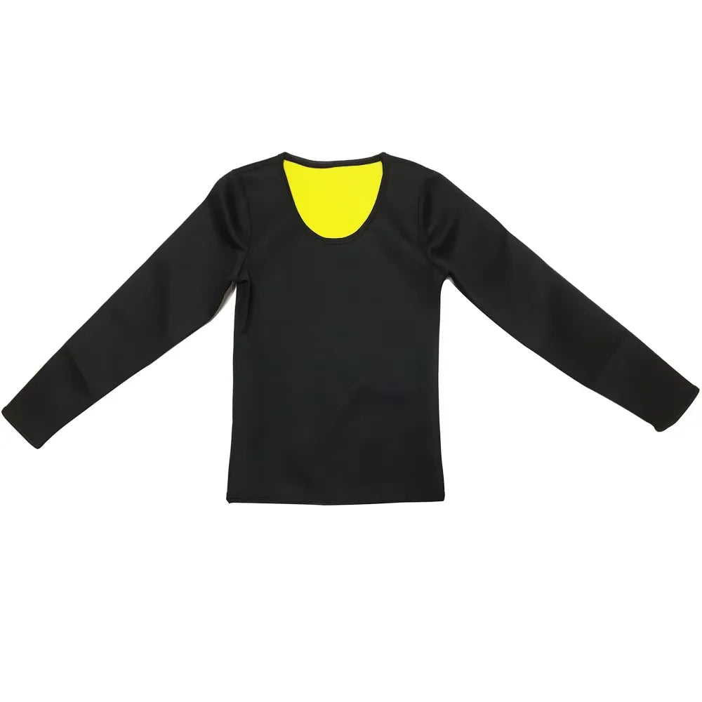 Sauna Suit Women Gym Clothing Set Shapewear Pullover Tops Running Fitness Exercise Sportswear Weight Loss Sweating Sports Shaper