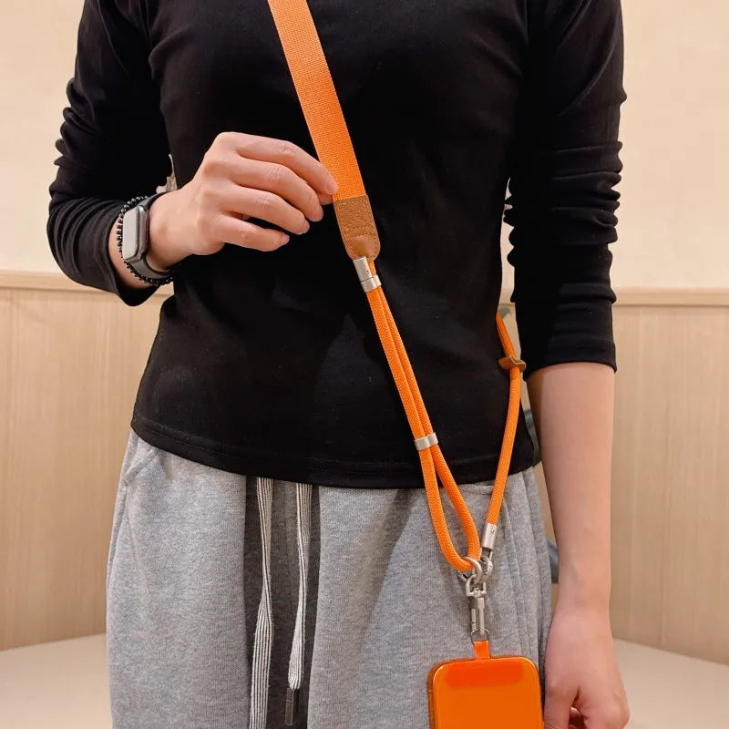 Adjustable Lanyard 130CM Crossbody Neck Cord Wrist Strap All Phone Cover Case Chain Fashion Anti Loss Comfortable Outdoor Rope