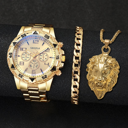 3PCS/Set Fashion Steel Band Men&