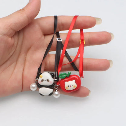 Adorable Mini Crossbody Bag Accessory for Dollhouse Doll; Doll Costume Complementary Dollhouse Mini Crossbody Bag