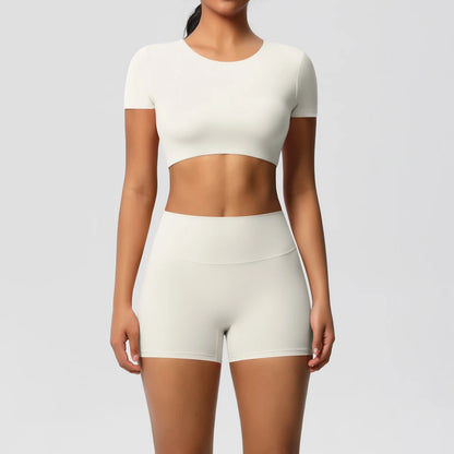 Workout Sportswear 2Pcs Piece Female Women Active Wear Sports Tank Top Women Gym Workout Leggins Booty Bum Leggins