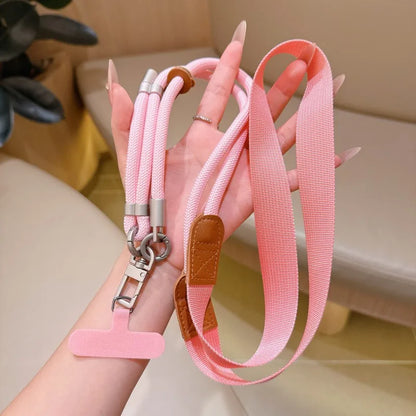 Adjustable Lanyard 130CM Crossbody Neck Cord Wrist Strap All Phone Cover Case Chain Fashion Anti Loss Comfortable Outdoor Rope