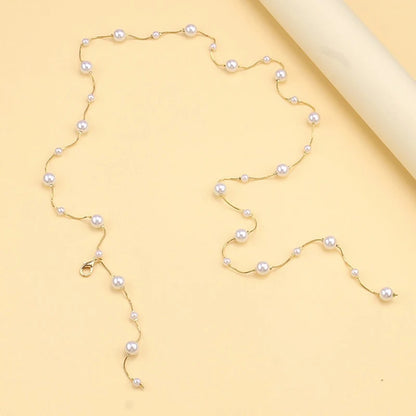Accessories Ins Sexy Pure Desire Style Imitation Pearl Waist Chain Women&