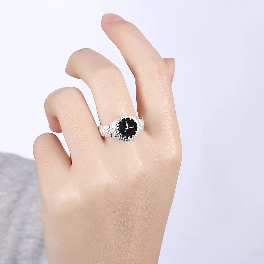 925 Sterling Silver Wrist Watch Zircon Rings For Women Luxury Quality Jewelry News Trends 2023 Offers With ALIZERO