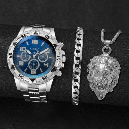 3PCS/Set Fashion Steel Band Men&