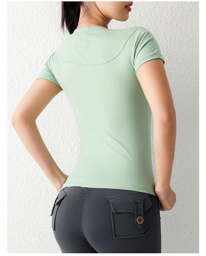 Workout Yoga Top Comfortable Gym Breathable Sport Top Active Wear Women&