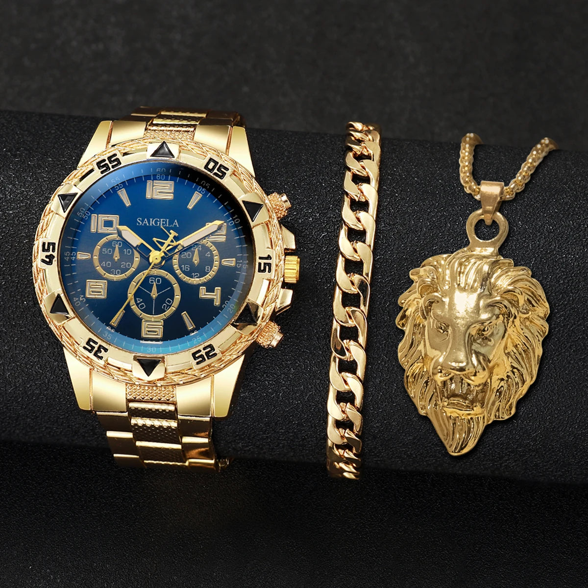 3PCS/Set Fashion Steel Band Men&