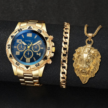 3PCS/Set Fashion Steel Band Men&