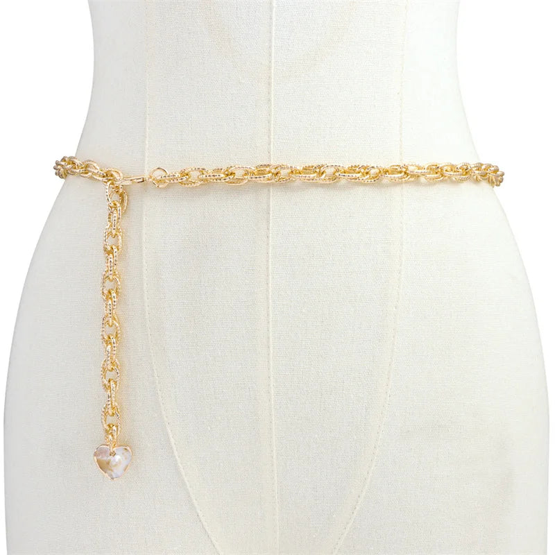 Summer Beach Metal Body Chain Accessories for Women Sexy Bikini Jewelry Belly Waist Chains Belts Waistband Gift