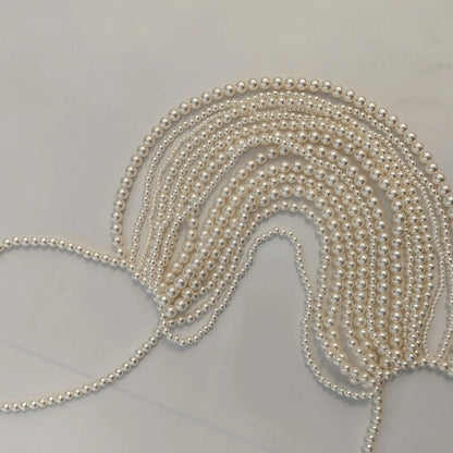 Beaded Body Chain Bra Chain Body Jewelry Beach Accessories Chest Chain Bikini Chain for Carnival Concert Rave Music Festival